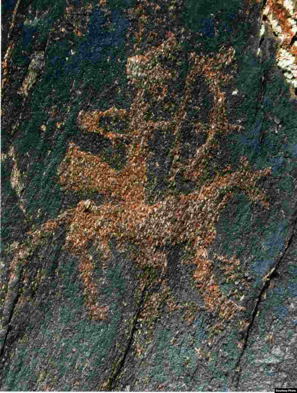 Әбден үйретіп, ерттеп мініп алдым - Kazakhstan – Ancient petroglyphs that suggest domestication of horses on territory of Northern Kazakhstan, photo #5 from "Shynghystaw Petroglyphs" by Mukhtar Magauin